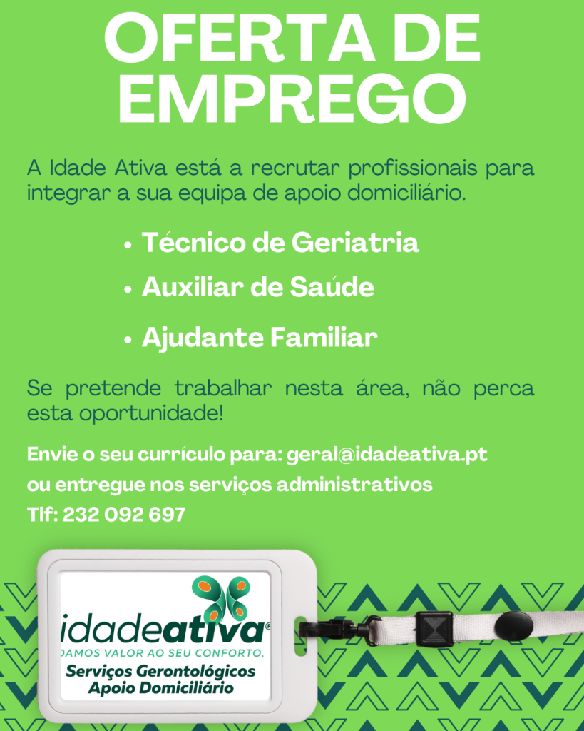 Oferta de Emprego – Apoio Domiciliário Viseu